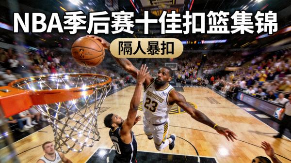 NBA季后赛十佳扣篮集锦 - 球员隔人暴扣